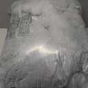 Ultra Soft Cozy Faux Fur Throw Blanket, Fuzzy Plush Thick Bubble Blanket, Oversize Luxury Fluffy Blanket for Couch, Bed, and Living Room, 60x80 Inches, Light Grey (Twin)