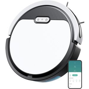 V3 Robot Vacuum and Mop, 3 in 1 Robot Vacuum Cleaner, Self-Charging Robotic Vacuum, 120 Min Runtime, 5000Pa Suction, 2.99" Thin, Support 2.4GWifi/ Alexa/App, (wb)