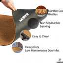 KANKUN Coco Coir Door Mat with Heavy Duty Backing, Welcome Doormat (17" x 30"), Doormat Entrance (Border)