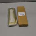 QCAA Solid Brass Mail Slot, with Solid Brass Interior Frame,10" x 3", Polished Brass, 1 Pack, Made in Taiwan
