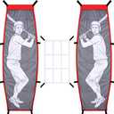 VAIPI Baseball Softball Pitching Target Dummy Batter Strike Zone Net Batting Cage Aid Training Equipment Sport Practice for Hitting and Improved Accuracy Red, Grey, White