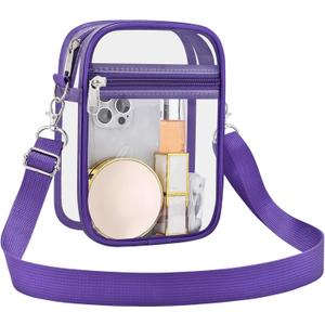 USPECLARE Clear Purse Stadium Transparent Messenger Bag Stadium Approved for Men and Women Clear CrossBody Bag