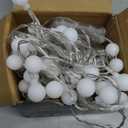 Globe String Lights Battery Operated Warm White Water proof 2 Pack 19.7FT 40 LED Globe Fairy String Light 8 Modes with Remote Control , for Home, Party, Christmas, Wedding, Garden Decoration