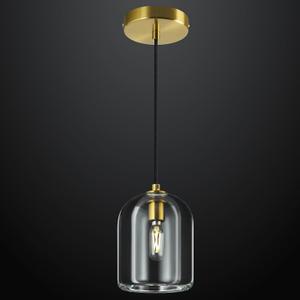 Modern Gold Pendant Lights Kitchen Island Ceiling Chandelier Indoor Crystal Hanging Light Fixtures for Dining Room Kitchen Living Room Bedroom1Pack