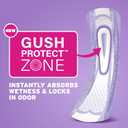 Poise Ultra Thin Incontinence & Postpartum Pads for Bladder Leaks, 7 Drop Ultra Absorbency, Long Length, 22 Count