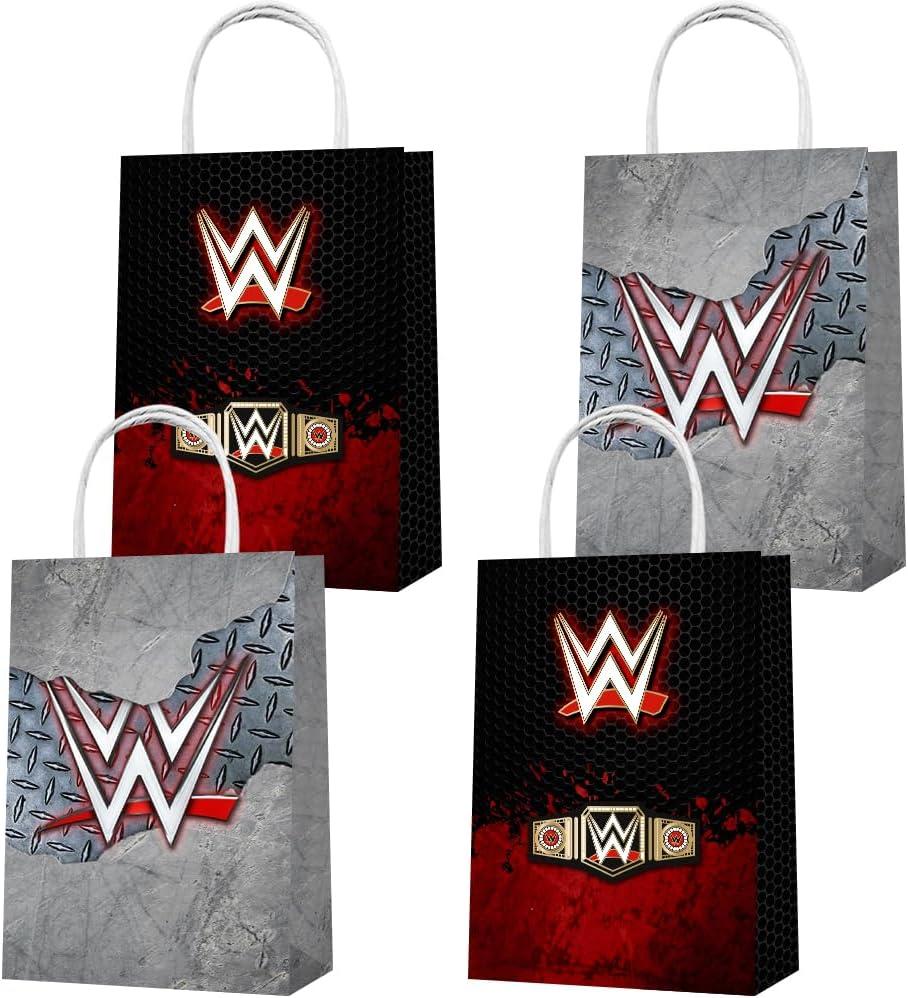Minamihong Party Favor Bags 16PCS for Boxing Gift Goodie Treat Candy Bags for Boxing Themed Birthday Party Supplies Decorations