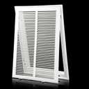 14x24 Return Air Grille [Duct Opening Size] Return Vent Cover for Wall or Ceiling,Steel Return Air Grill Removable Face/Door for 1 inch Filters(14"W x 24"H [Duct Opening])