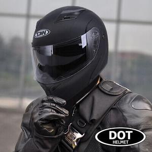 DOT Flip up Modular Full Face Motorcycle Helmet Dual Men Women Visor Motocross, L (59-60)