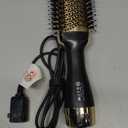 4-in-1 Hair Dryer Brush, Ionic Ceramic Titanium Hot Air Styler with ALCI Safety Plug, 3 Heat Settings for Frizz-Free Blowouts, Salon Volumizer and Straightener (Gold)