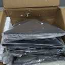 SLAWA Outdoor Post Lights Fixture, Modern Yard Entry Outdoor Column Lights with Aluminum Housing, Patio Pillar Lights Outdoor with Tempered Glass, IP65 Waterproof (9.8"x11", Black)