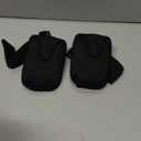 Zhehao 6 Set Mic Belt Pouch Anti Dropping Strap Fitness Instructor Detachable Neoprene Microphone Transmitter Carrier Pouch Adjustable Belt Waistband Bag for Fitness Instructor Speaking Theatre Black