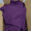 HolidayIdeas Open Back Fitted Tableclothss for 4 Foot Rectangle Table, Wrinkle Resistant Washable Table Covers 24x48 Inch for Craft Fairs, Banquets, Trade Show Display, Purple,4 Pcs