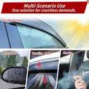 4PC Rain Guards for 19-24 Honda Civic Sedan Only Window Visors for 2019-2024 Civic Models Deflectors Sun Shades Vent Tape On Out Channel