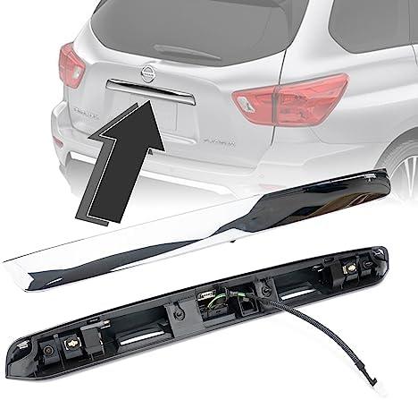 GEATaaT 90810-9PG0A Rear Tailgate Chrome Handle Garnish Finisher Molding Compatible with 2013-2019 Nissan Pathfinder,Rear Liftgate Handle Replace# 90810-3KA0A
