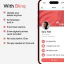 Blinq NFC Wristband - Digital Business Card - Instant Share via Tap - Compatible with iPhone & Android (Black)