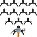 Tool Hook for Lifetime Shed Accessories: 12 Pcs ABS Storage Shed Hooks for Electric Hand Gardening Tools - Does Not Work on Horizontal Siding Sheds - Black