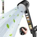Filtered Shower Head with Handheld, High Pressure Shower Heads with 3 Spray, Hand held Showerhead with Filters for Hard Water, Remove Chlorine (Black)