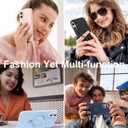 ZHK Liquid Silicone Designed for iPhone 17 Case with Magnet Stand, [Precise Camera Lens Protection][Mil-Grade Drop Shockproof][Soft Anti-Scratch Microfiber Lining] Slim Fit Cover, Navy Blue (iPhone 17 6.3 inch)