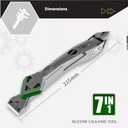 2 x Caulking Silicone Smother Remover Tool, 7-in-1 kit Scraper, Silicone Smoother, Rubber Shovel, 5 Pads, Sickle, 4 Blades. Stainless Steel Nozzle applicator, Tile Grout Removal Set I Green