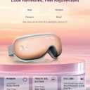 Morelax Eye Massager with Heat & Bluetooth Music, Birthday Gifts for Women, Reduce Eye Strain, Headache Relief and Improve Sleep, Eye Care GiftPink