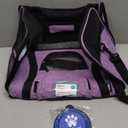PetAmi Airline Approved Pet Carrier for Cat, Soft Sided Dog Carrier for Small Dog, Cat Travel Supply Accessories Indoor Cat, Ventilated Pet Carrying Bag Medium Large Kitten Puppy, Small Heather Purple (Small - 17"L x 10.2"W x 11.2"H)