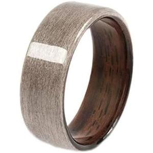 CNICK Tesla Key Ring Accessories: Handmade Wooden Ring for Model 3/Y/X/S to Replace Key Card Key fob. (7, Silverose)