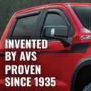 Auto Ventshade [AVS] Outside Mount Rain Guards For 2015 - 2025 Ford F-150; 2017 - 2025 F-150 Raptor, F-250, F-350 SD, SUPERCREW ONLY | Window Vent Visors, 4 pcs. - Smoke | 94975