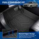 Mixsuper Accord Floor mats-Floor Mat & Cargo Liner for Honda Accord 2023-2026 Gasoline & Hybrid,All Weather TPE Rubber Floor Liners Protection for Accord Accessories,Full Set Anti-Slip Car Mats,Black
