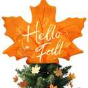 Thanksgiving Tree Topper, Fall Maple Leaf Tree 