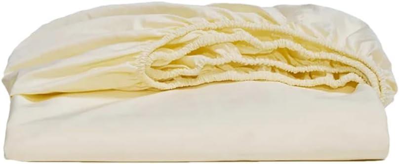 Solid Color Casual Cotton with Elastic Fitted Sheet Single Double Queen King Size Bedding 7 90x200x20cm