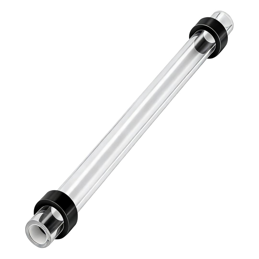 8 Inch Clear Sight Glass Tube with 2 Rubber Washers | Replacement Part for Steamaster HPJ-2S Steamer