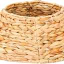 14" Mini Christmas Tree Collar, Hand Woven Hyacinth Christmas Tree Base, Rustic Farmhouse Style Tree Skirt, Suitable for Christmas Base Decorations On Desks, Offices and Bedrooms