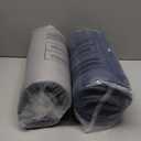 Cot Mattress Topper (Improved Thickness), Foam Quilted Pads for Camping, Soft Comfortable Sleeping Cot Mattress Pad Only, Camping Pad 75"x30" for Camp Cot/Rv Bunk/Narrow Twin Beds, Navy (30x75 Inch (Pack of 2))