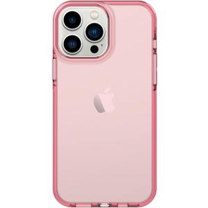 ArtsEvo Shockproof Clear Design for iPhone 13 Pro Case, Certified 6.6ft Drop Protection, Raised Edges Protect Camera and Screen, Pink