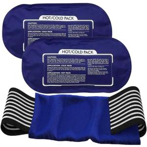 3 Pcs Gel Ice Packs for Injuries Reusable - Cold & Hot Therapy Wrap with Adjustable Strap (10"x5") - Non-Toxic Flexible Gel Pads for Muscle Pain, Swelling, Headache & Post-Surgery Recovery 3 Pcs Gel Ice Packs for Injuries Reusable - Cold & Hot Therapy Wrap with Adjustable Strap (10"x5") - Non-Toxic Flexible Gel Pads for Muscle Pain, Swelling, Headache & Post-Surgery Recovery