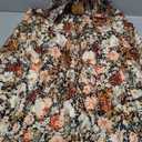 Womens Ruffle Maxi Skirts:High-Waist Elastic Pleated Long Skirt-Summer Casual Boho Flowy Skirts with Drawstring (Flowers-coffee Floral)