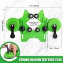 Diamond Hole Saw Kit, 18 PCS Tile Hole Saw Kit with Double Suction Cup Guide, 6-50 mm Dry/Wet Drill Bits Set for Ceramic, Glass, Porcelain, Marble, Granite