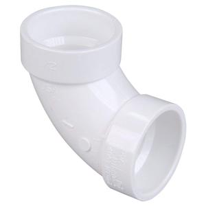 NIBCO 90 Degree PVC Elbow, Hub x Hub, Fig No. 4807, 3 in.