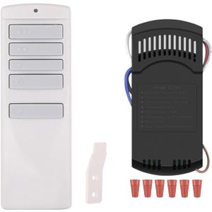 A25-TX001-R1/ A25-TX00I Universal Ceiling Fan Remote Control Kit for Harbor Breeze Honeywell Hampton Bay Hunter, 3-Speed Light Dimmer, Replacement KUJCE10716, KUJCE10512, A25-TX013, A25-TX005R