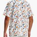 Men's Tropical Beach Vacation Shirt Hawaiian Shirts Wrinkle Free Short Sleeve Button Down (White, XXL)