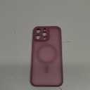 TOCOL for iPhone 16 Pro Max Case Compatible with Magsafe Full Camera Protection Drop Protection Magnetic Translucent Matte Back Bumper Phone Case for 16 Pro Max 6.9-Inch (Plum)