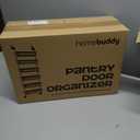 HomeBuddy Pantry Door Organizer - 6 Basket Over The Door Organizer, Sturdy Back of Door Storage Organizer with 3 Sets of Padded Hooks - Door Shelf for Kitchen, Bathroom, Wardrobe