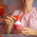 2 x Whaline 100Pcs Valentine Paper Straws Red Heart Straws Disposable Gold Foil Heart Drinking Straws for Valentine Wedding Birthday Party Supplies