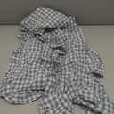 HunnmingRe 1 Pcs Blue Plaid Gingham Ruffle Table Runner 118 x 13.8'' Farmhouse Table Runner 100% Cotton Scalloped Long Dresser Scarves for Dining Room, Wedding, Kitchen Rustic Home Decor