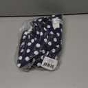 Star Vixen Womens Button Shoulder Top (Navy Dot) XL