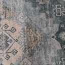 Area Rug Blue With Fancy Design 9x12 Feet
