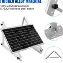 Solar Panel Mount Brackets, 2 Sets 45 inch with Foldable Tilt Legs, Suitable for 2-4pcs 180 200 300 400 500 Watt Solar Panel, Adjustable Mounting Brackets for Roof, RV, Boat, and Off-Grid