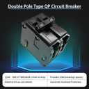 QP240 40A 2-Pole Circuit Breaker Type QP - Plug-in Mount 10kA 120/240V Thermal Magnetic - Compatible with Siemens PL/ES Load Centers & Panel Boxes
