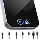 Wireless CarPlay and Android Auto Adapter Streaming Video Fits Netflix/YouTube/TikTok/TF Card, Upgrade Plug & Play Car Video Box, Converts Wired to Wireless CarPlay Adapter for Android 10.0 & iOS 10+