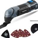 Hammerhead 2.2-Amp Oscillating Multi-Tool with 1pc Flush Cut Blade, 1pc Semicircle Saw Blade, 1pc Sanding pad, 3pcs Sanding Paper - HAMT022
